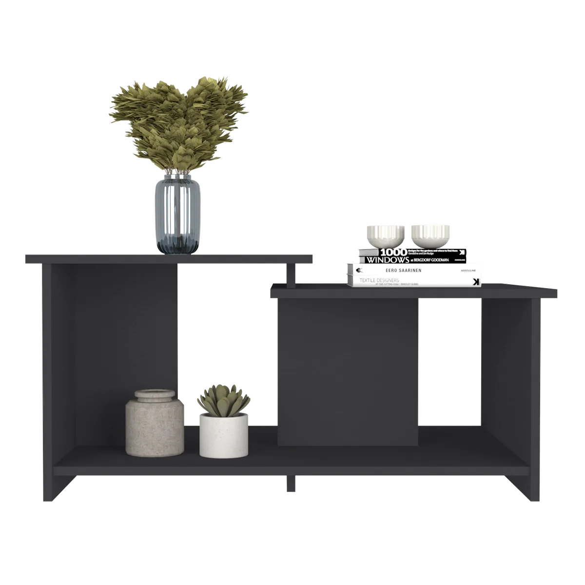 Coffee Table Rochester, Lower Open Shelf, Carbon Espresso Finish — view 3