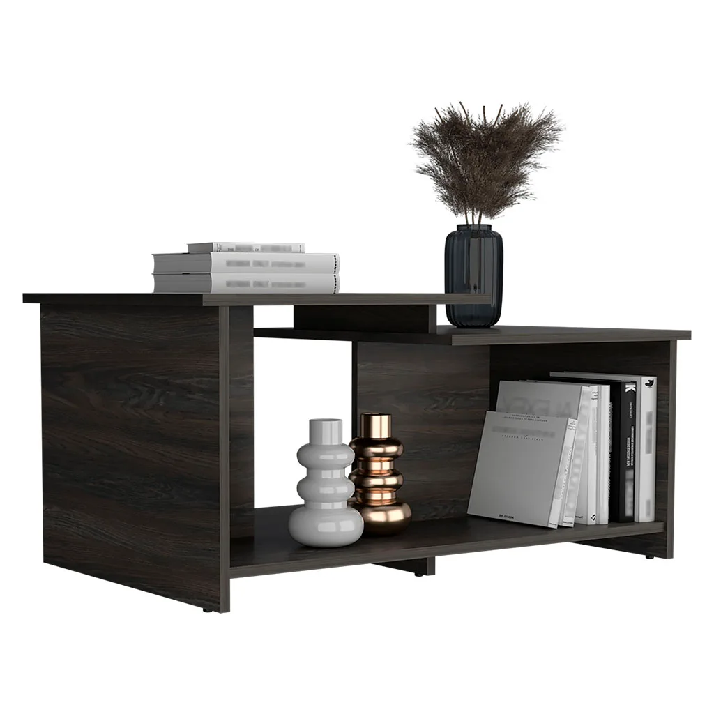 Coffee Table Rochester, Lower Open Shelf, Carbon Espresso Finish — view 4
