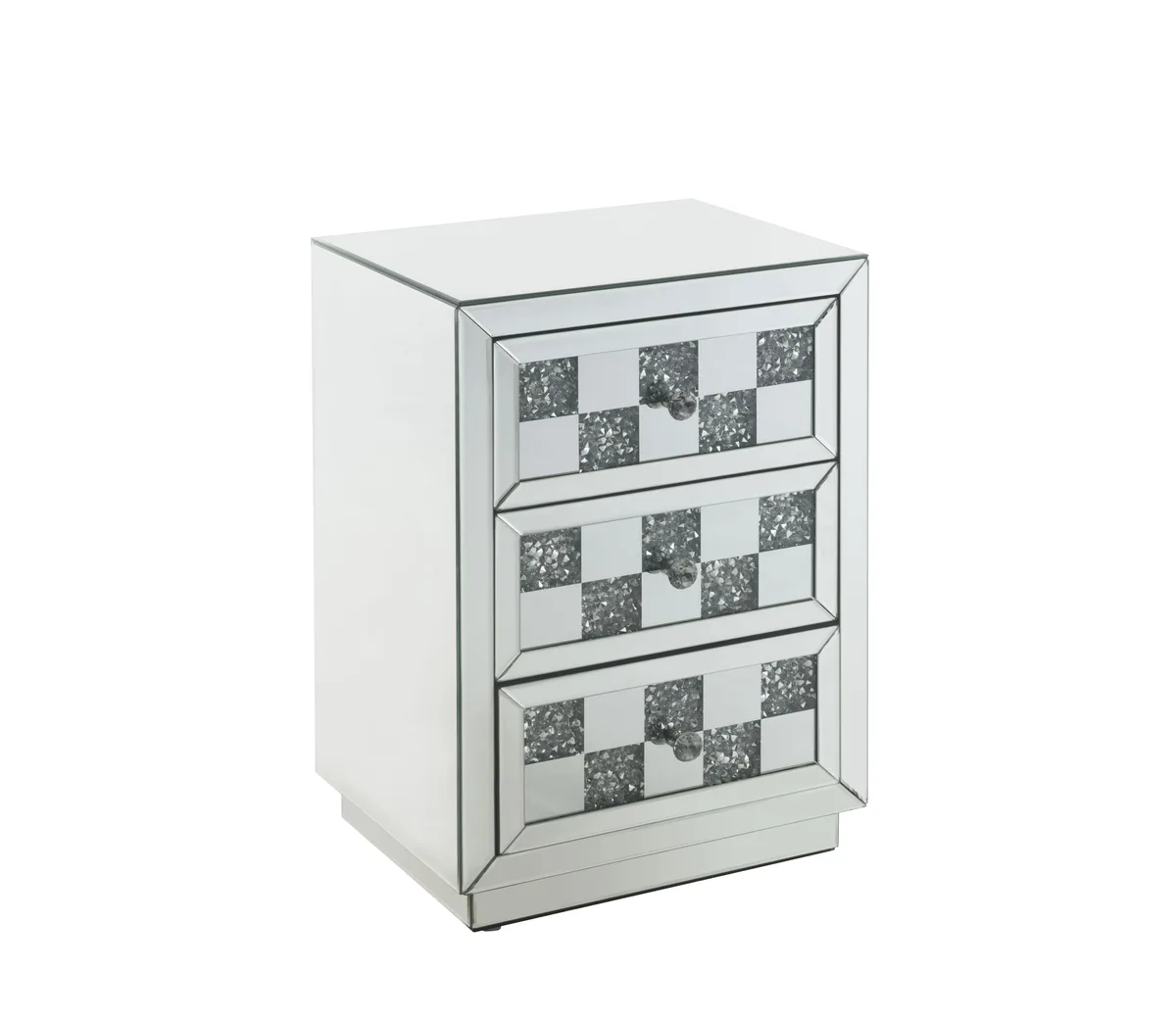 Noralie Mirrored Accent Table with Faux Diamonds — view 2