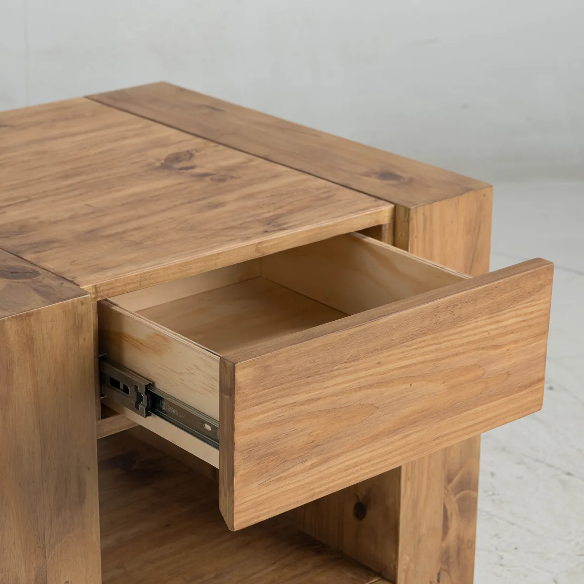 Harlan Oak Finish End Table — view 3