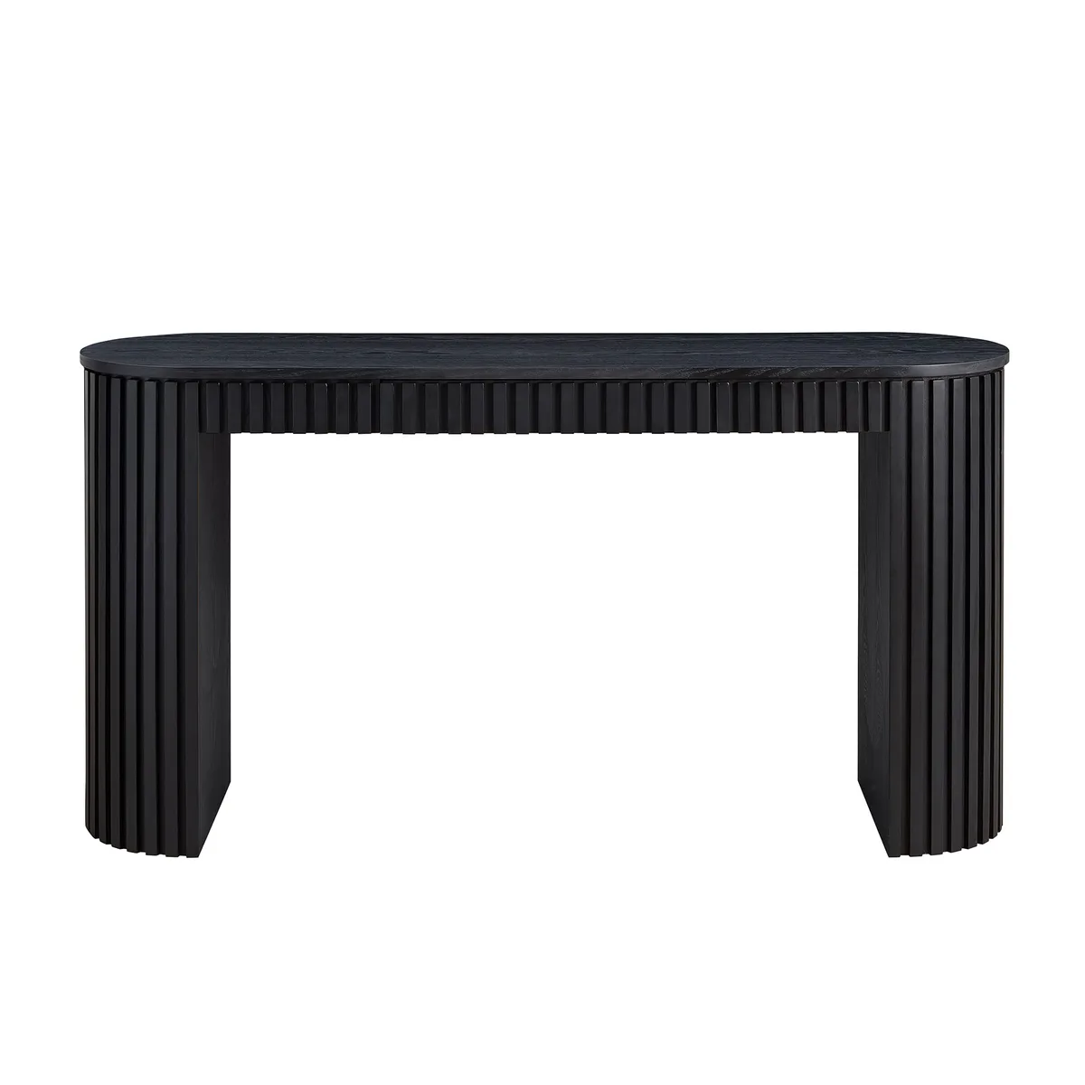 59.05'' Modern Console Table with Drawer for Entryway with Unique Vertical — view 1