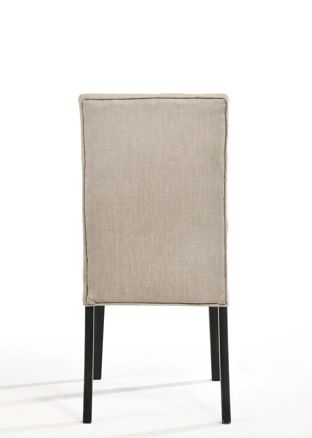 Morland Side Chair (Set - 2) in Tan Linen & Vintage Black 74647 — view 2