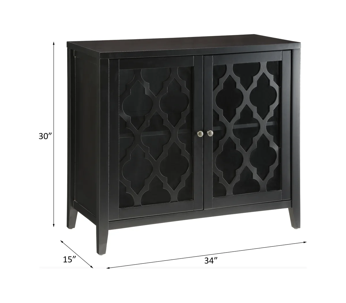 Ceara Console Table in Black 97382 — view 4