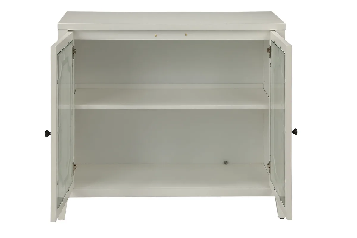 Ceara Console Table in White 97384 — view 2