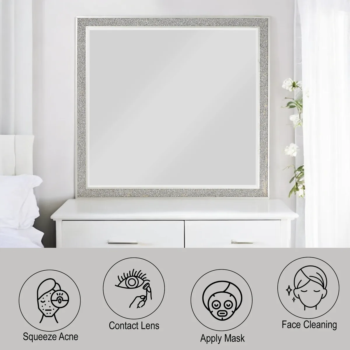 Sliverfluff Mirror, Mirrored & Champagne Finish — view 2