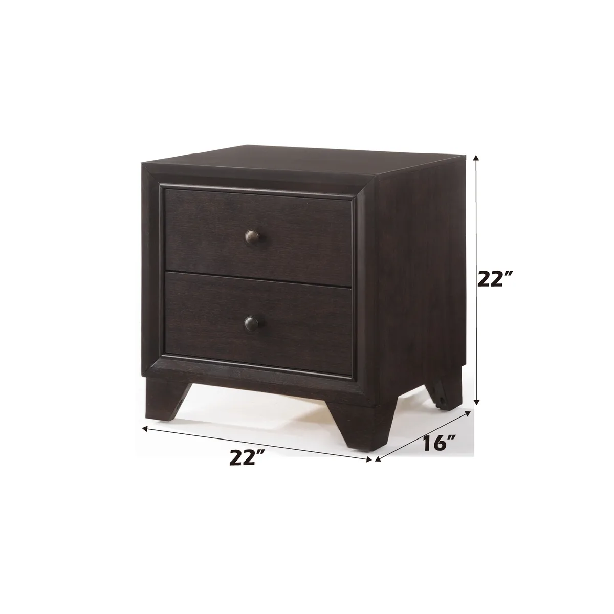 Madison Nightstand in Espresso 19573 — view 2
