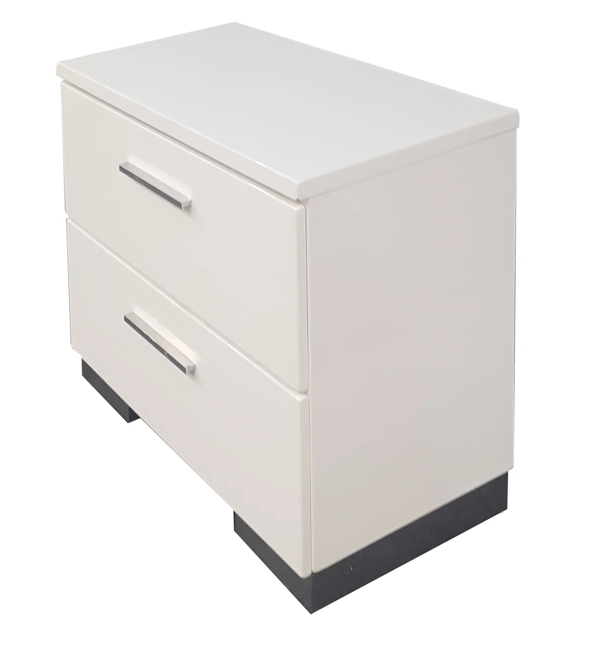 Lorimar Nightstand in White & Chrome Leg 22633 — view 2
