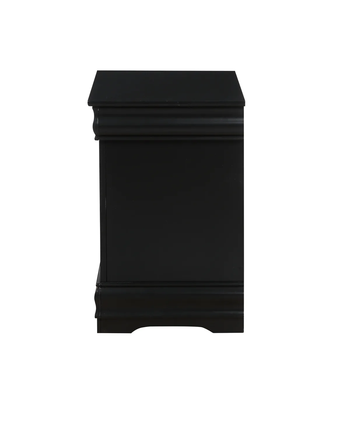 Louis Philippe Nightstand in Black 23733 — view 4