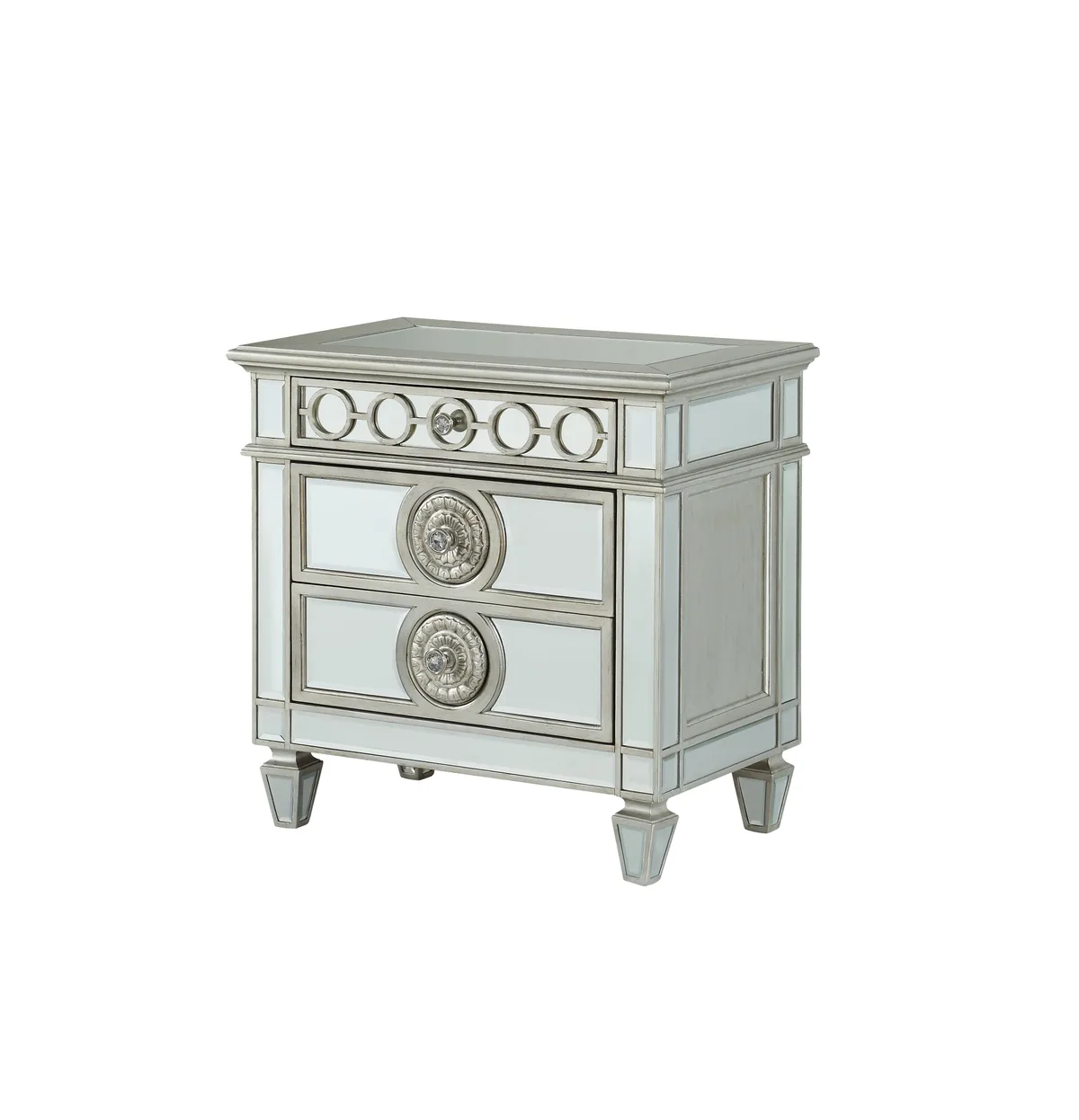 Varian Nightstand in Mirrored 26153 — view 1