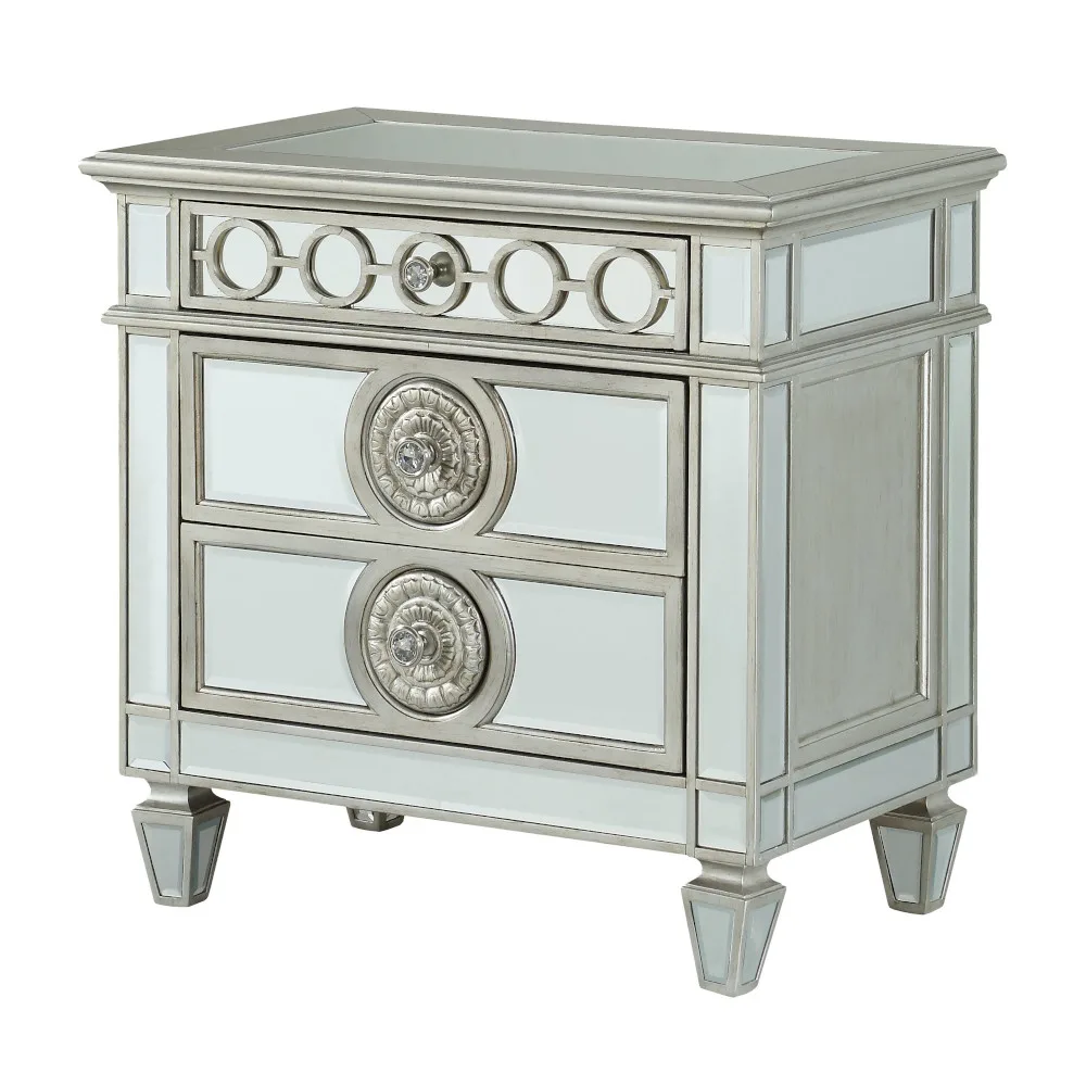 Varian Nightstand in Mirrored 26153 — view 4