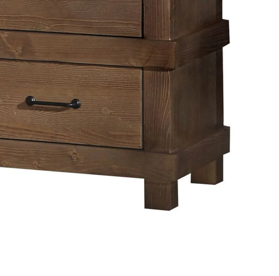 Adams Nightstand in Antique Oak 30613 — view 3