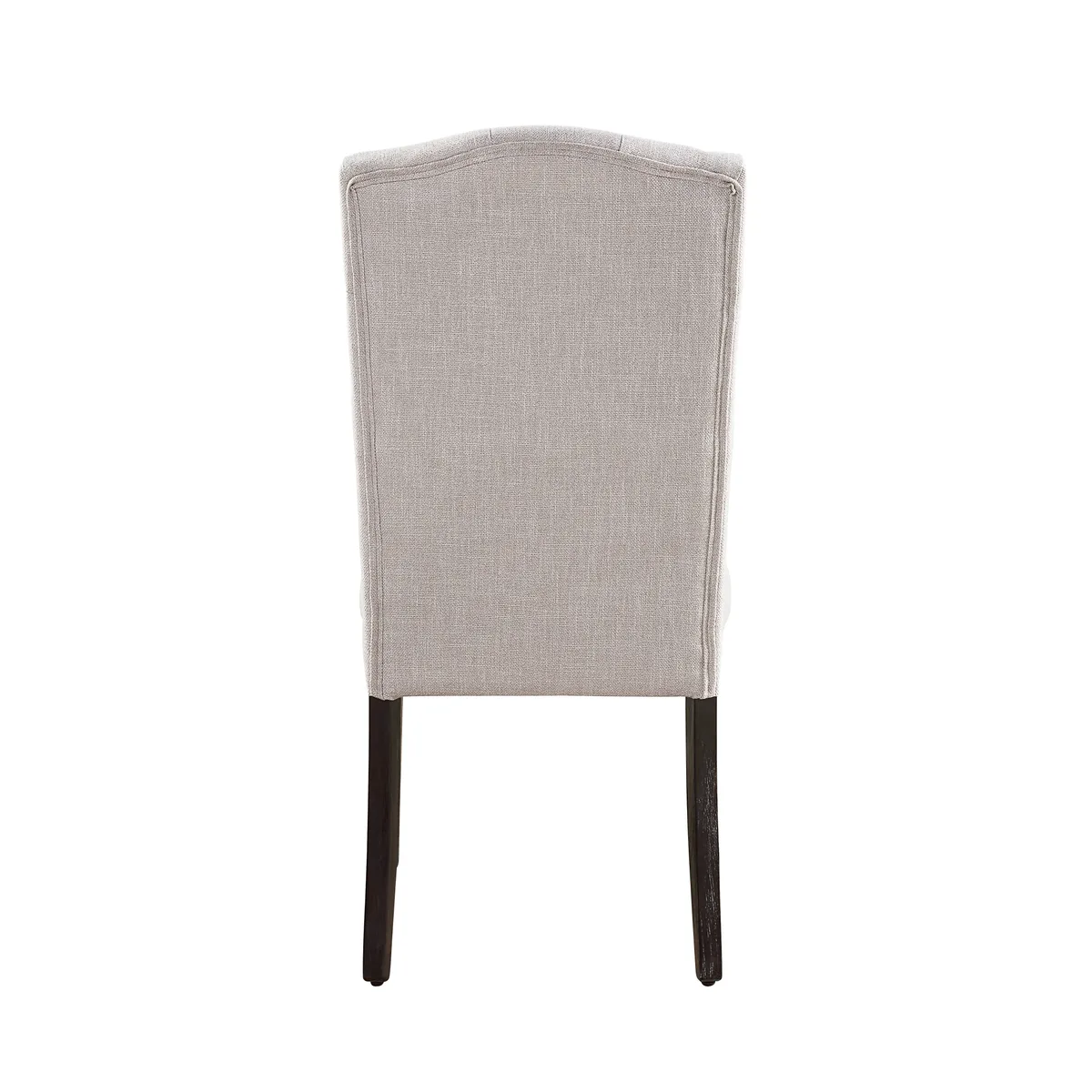 Gerardo Side Chair (Set - 2) in Beige Linen & Weathered Espresso 60822 — view 3