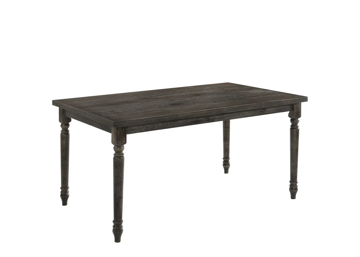 Claudia II Dining Table in Weathered Gray 71880 — view 1