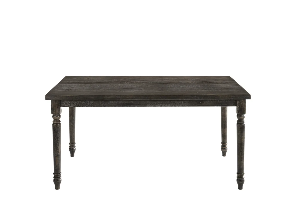 Claudia II Dining Table in Weathered Gray 71880 — view 3