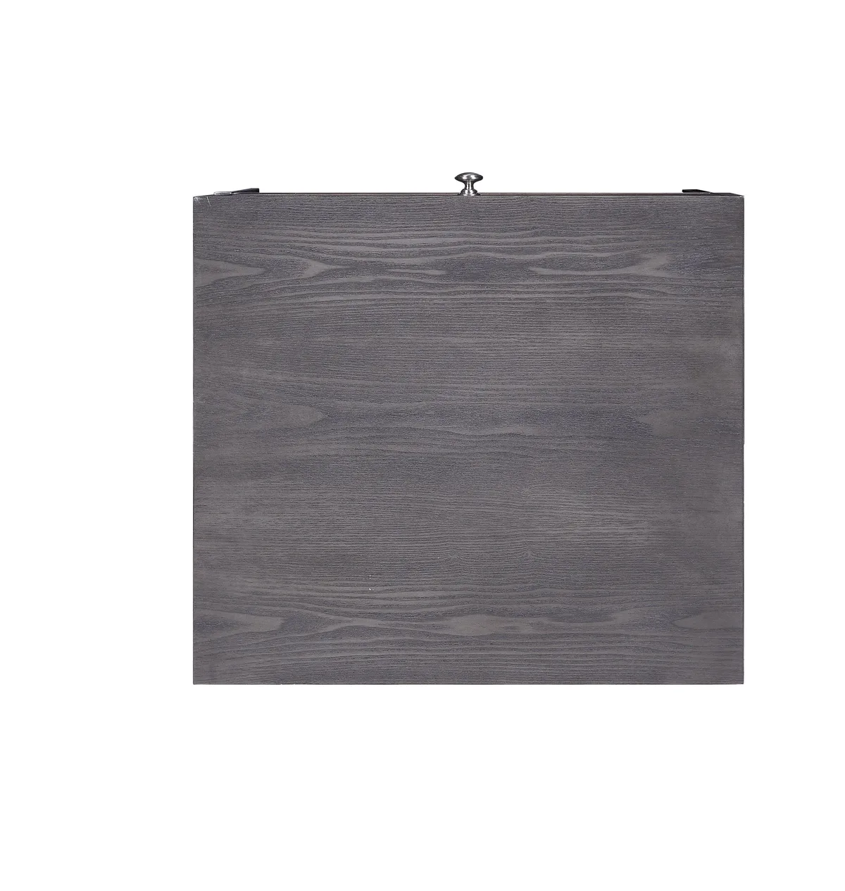 Iban End Table in Gray Oak & Chrome 81172 — view 4