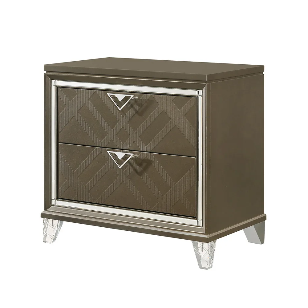 Skylar Nightstand, Dark Champagne 25323 — view 1