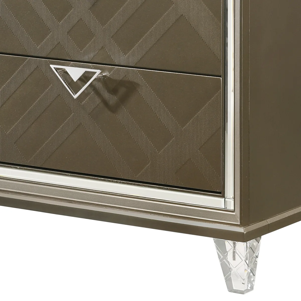 Skylar Nightstand, Dark Champagne 25323 — view 3