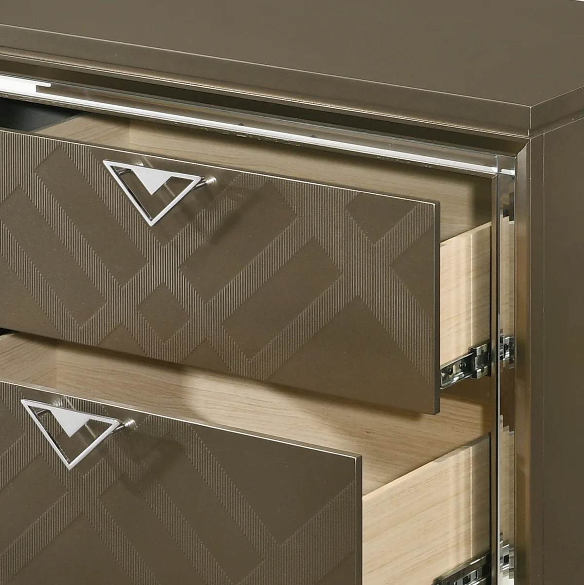 Skylar Nightstand, Dark Champagne 25323 — view 4