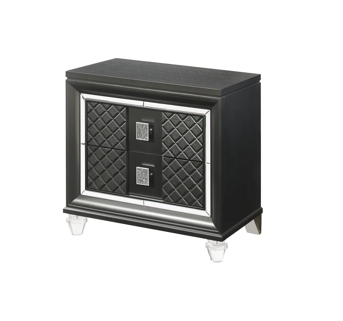 Sawyer Nightstand, Metallic Gray 27973 — view 1