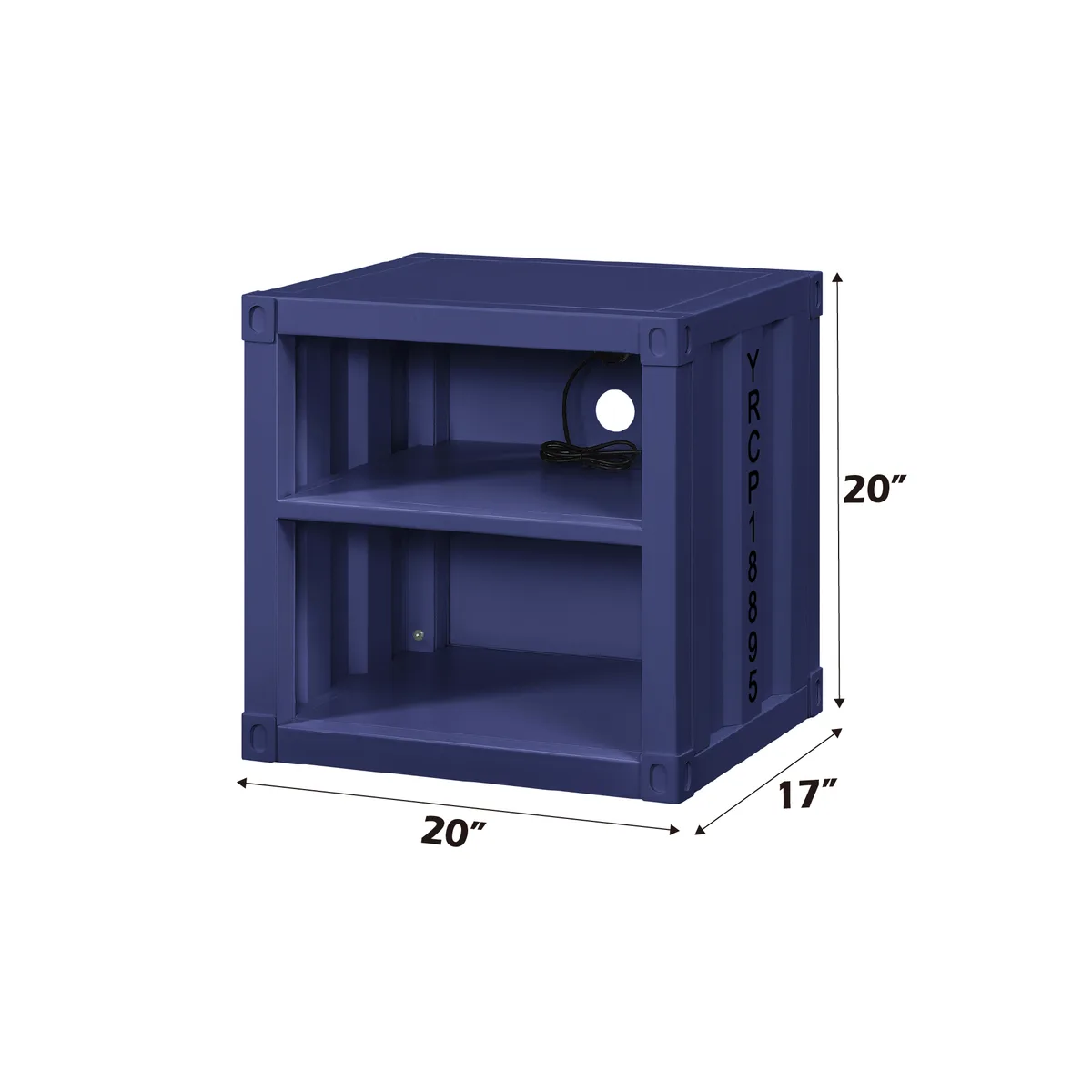 Cargo Nightstand (USB), Blue 35937 — view 3