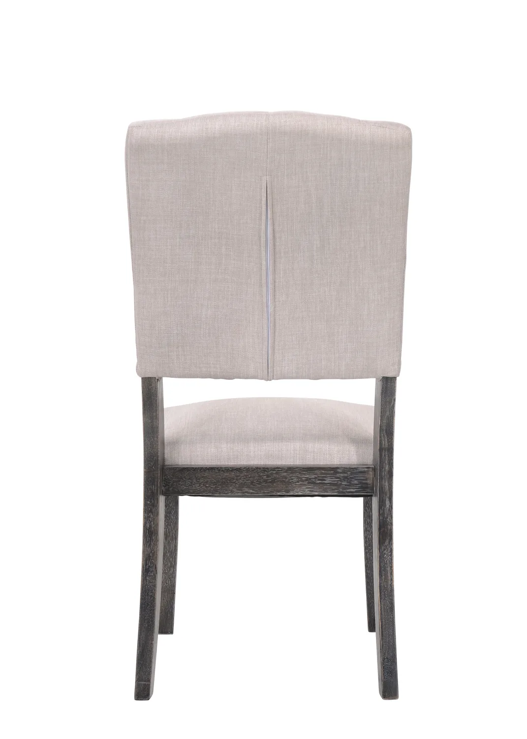Bernard Side Chair (Set - 2), Fabric & Weathered Gray Oak (2Pc/1Ctn) 66192 — view 3