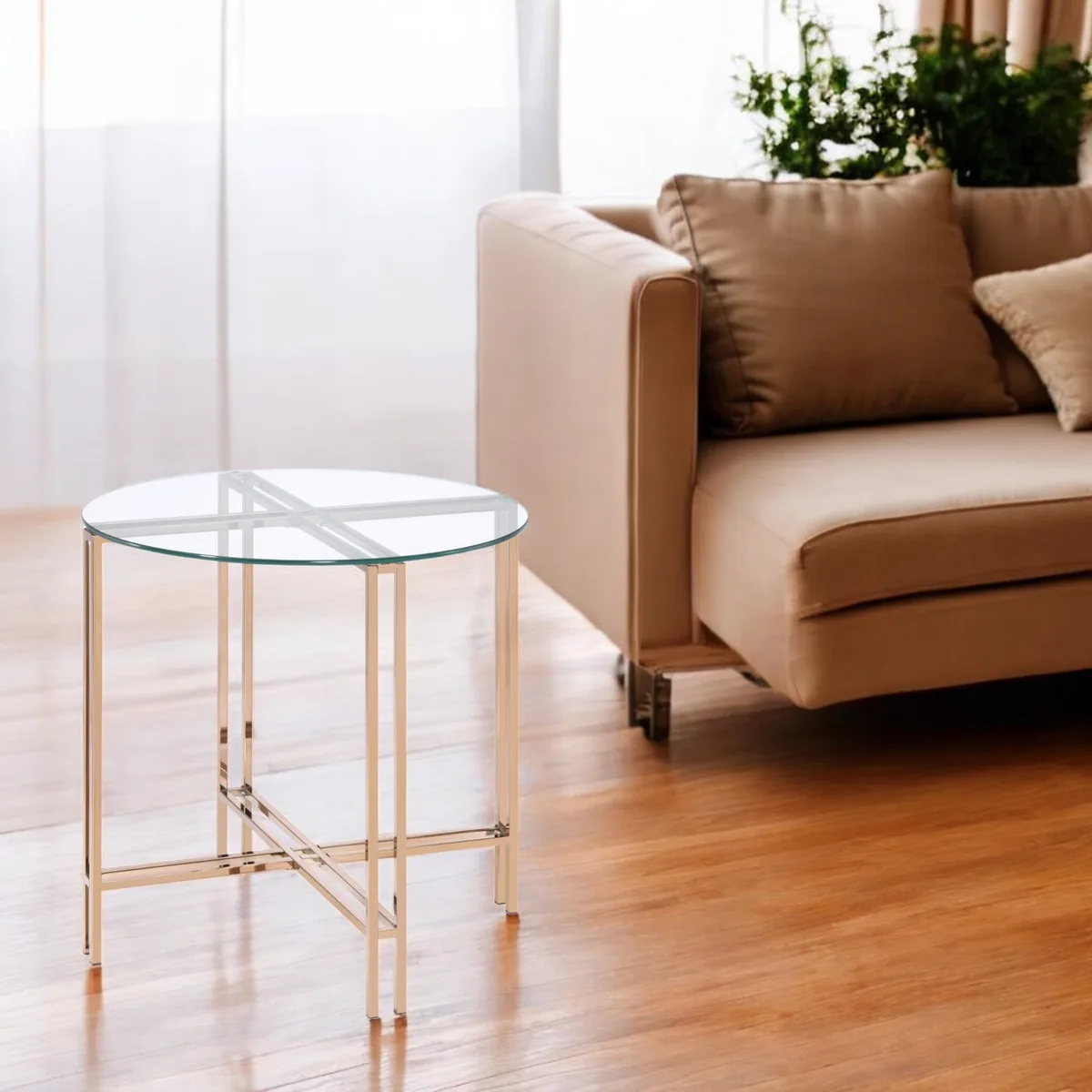 Veises End Table, Champagne 82997 — view 1