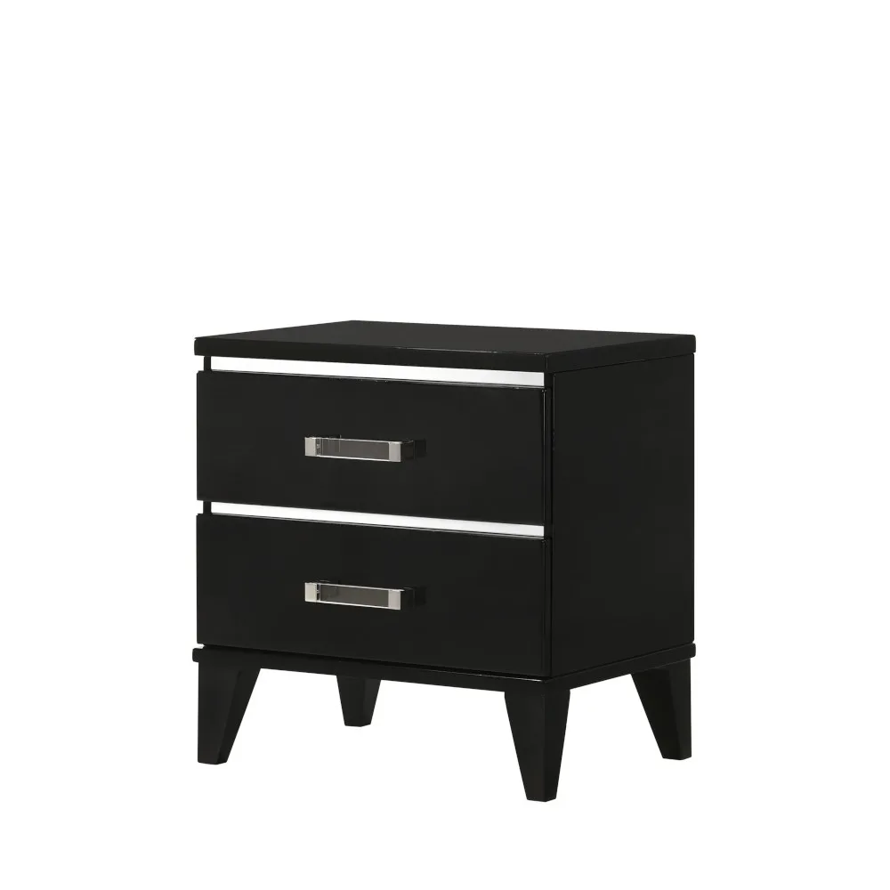 Chelsie Nightstand• Black Finish 27413 — view 4