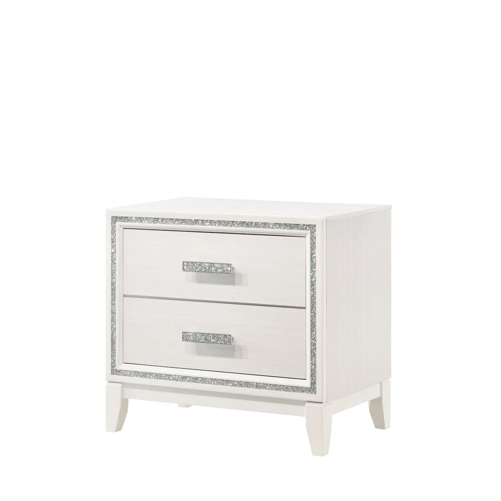 Haiden Nightstand, White Finish 28453 — view 1