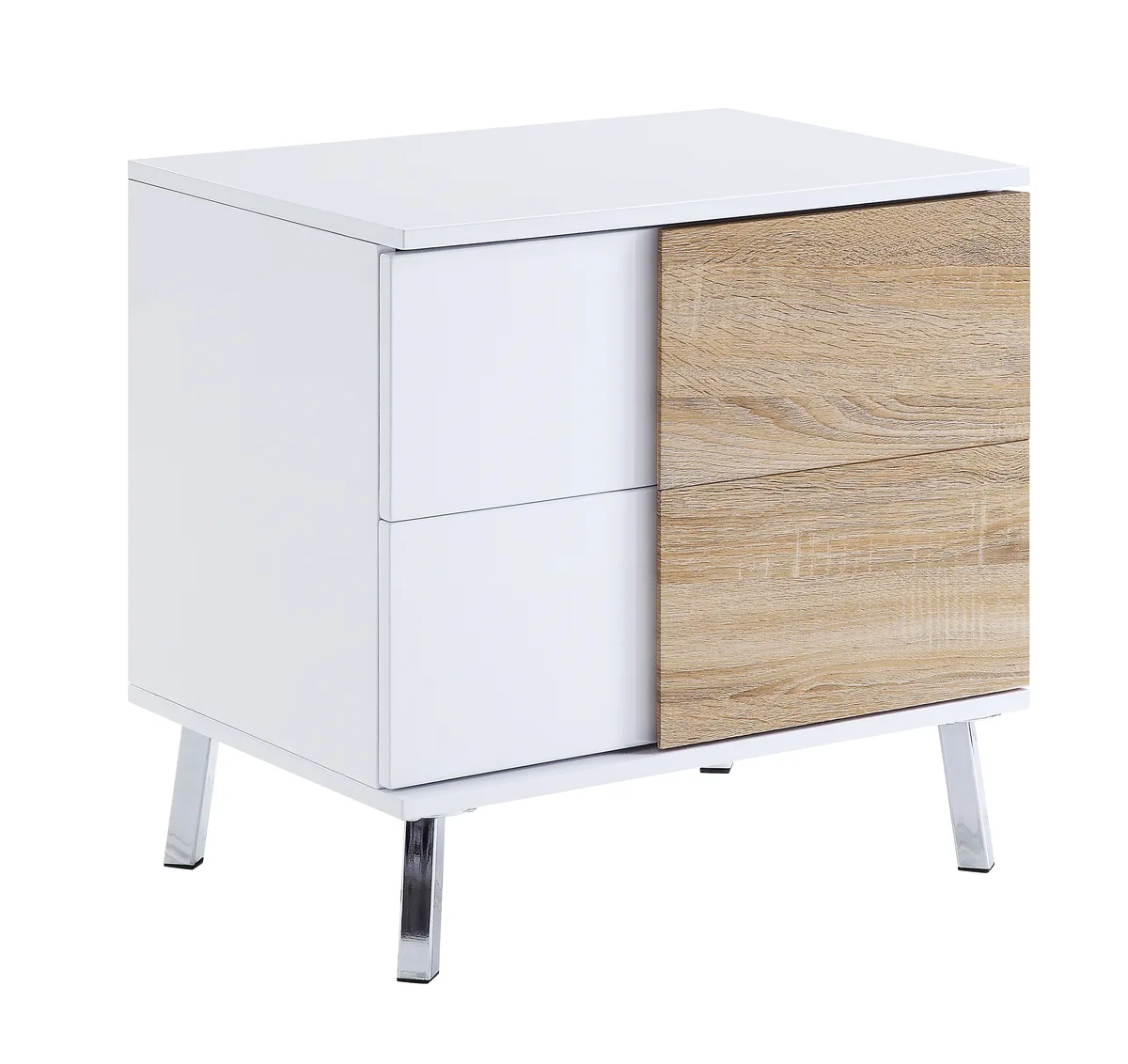 Verux End Table, White High Gloss 84932 — view 1