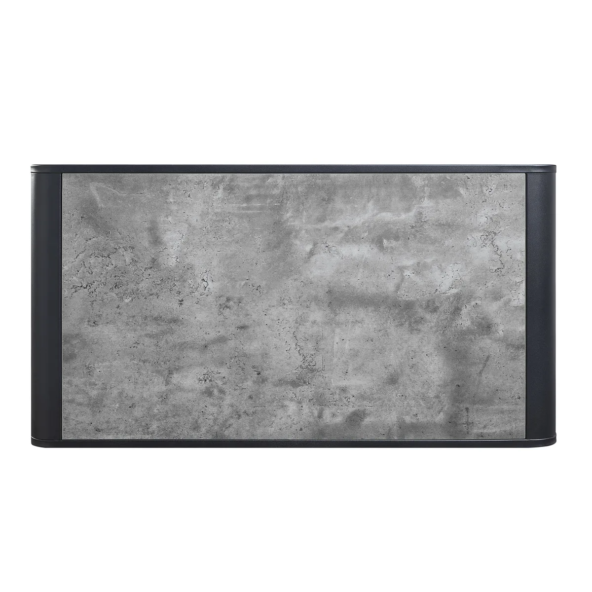 Raziela Coffee Table, Concrete Gray & Black Finish — view 4