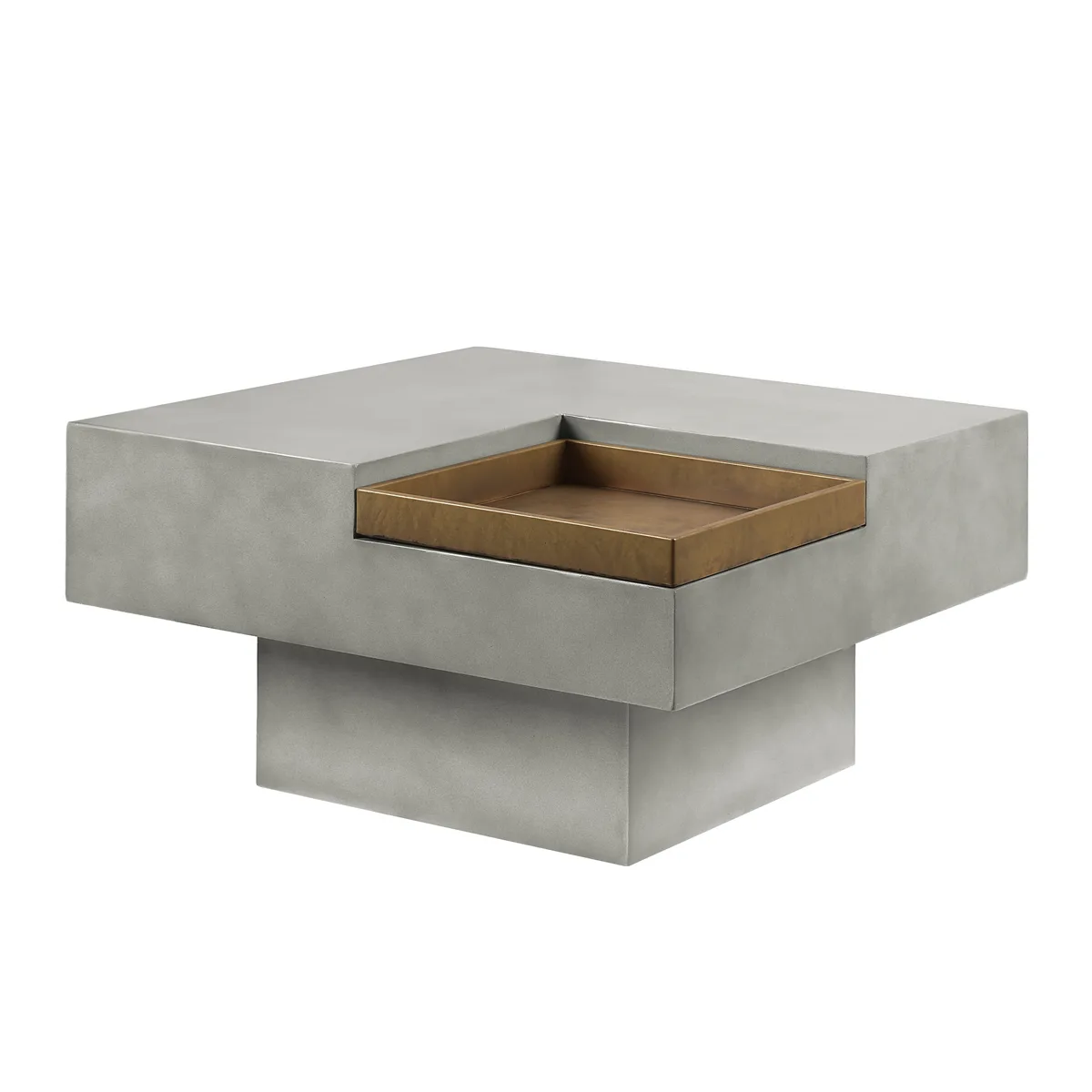 Kailano Coffee Table, Weathered Gray Finish — view 3