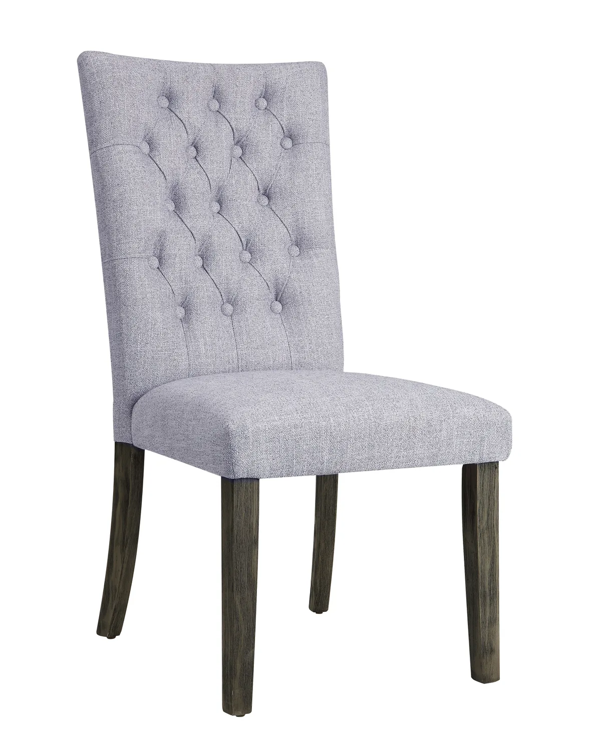 Acme Merel Side Chair (Set - 2) in Gray Fabric & Gray Oak 70168 — view 1