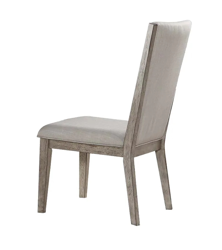 Acme Rocky Side Chair (Set - 2) in Fabric & Gray Oak 72862 — view 3