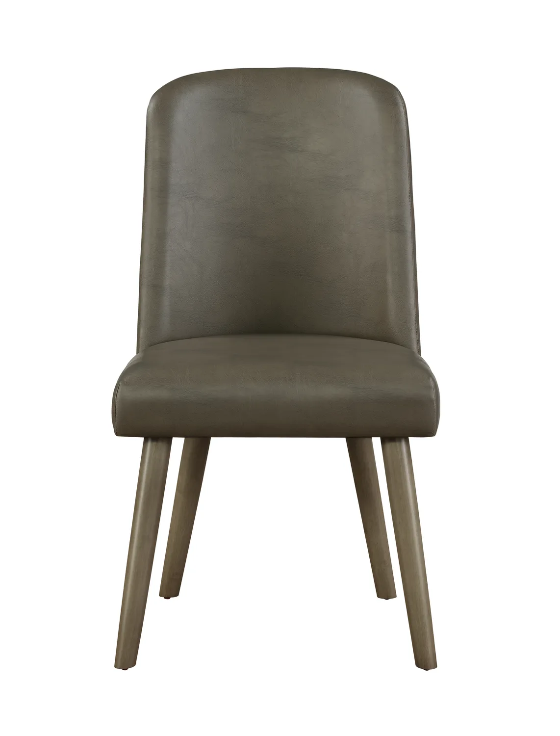 Acme Waylon Side Chair (Set - 2), Gray PU & Gray Oak (2Pc/1Ctn) 72202 — view 3